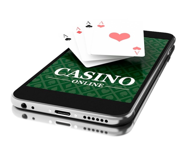 Antarmuka aplikasi seluler lovemoney menampilkan menu kasino dan sportsbook
